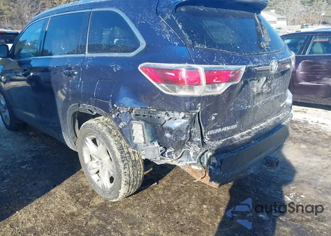 2016 Toyota Highlander Limited V6 from USA, damaged, VIN 5TDDKRFH7GS290046